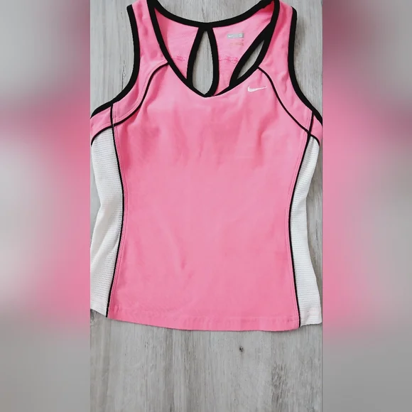 Nike Dri-Fit Performance Athletic Racerback Tank with Built in Sports Bra Small - Picture 2 of 6